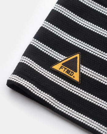 FTMD. Textured Striped Tee - Black