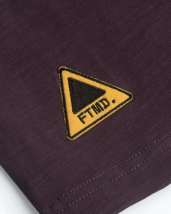 FTMD. Mind Over Noise Slub Tee - Dark Purple