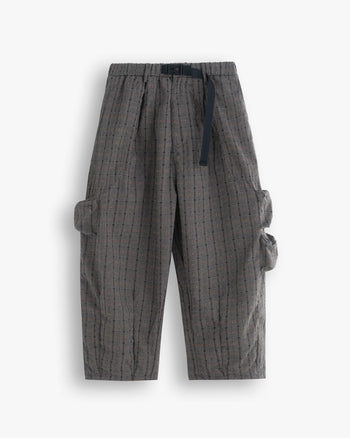 FTMD. Cargo Over Pants - Grey Plaid