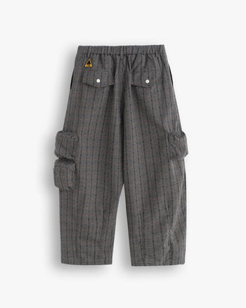 FTMD. Cargo Over Pants - Grey Plaid