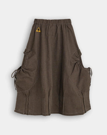 FTMD. Drawstring Pocket Skirt - Brown