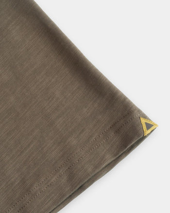 FTMD. Mind Over Noise Slub Tee - Olive Brown