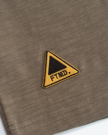 FTMD. Mind Over Noise Slub Tee - Olive Brown
