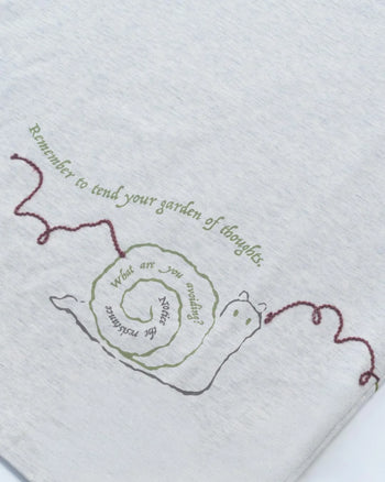 FTMD. Gardening Notes Heavyweight Tee - Melange Grey