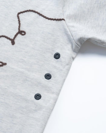 FTMD. Gardening Notes Heavyweight Tee - Melange Grey