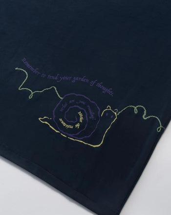 FTMD. Gardening Notes Heavyweight Tee - Navy