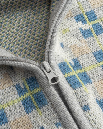 FTMD. Everwarm Knitted Jacket - Cream Blue