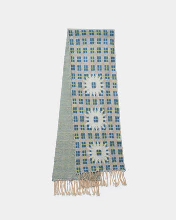 FTMD. Everwarm Knitted Scarf - Cream Blue