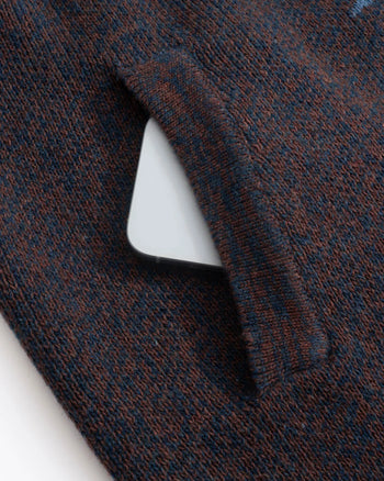 FTMD. Everwarm Knitted Jacket - Brown Blue