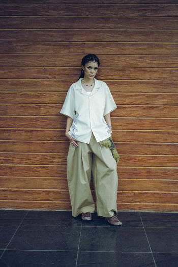 Anything Holiday - Lavender Drift Shirt - Beige