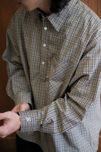 Unlimited Mote - Drawstring Pullover Shirt - Plaid