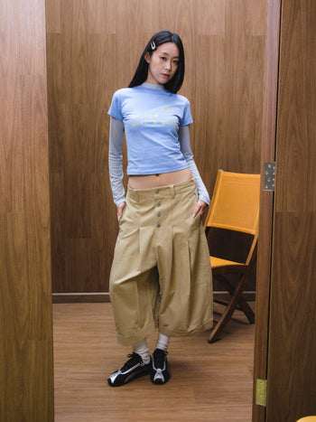 Melancholy - Girlhood Baby Tee - Blue