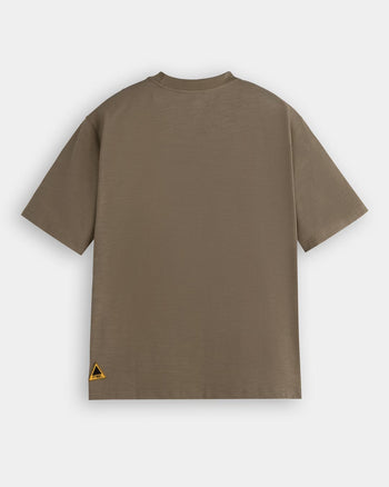 FTMD. Mind Over Noise Slub Tee - Olive Brown