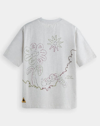 FTMD. Gardening Notes Heavyweight Tee - Melange Grey
