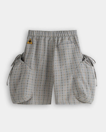 FTMD. Drawstring Pocket Shorts - Light Grey