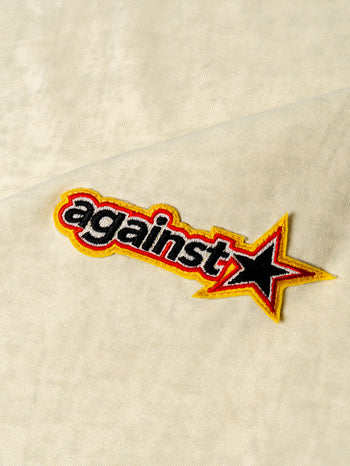 Against Lab - Star Washed Tee - Cream