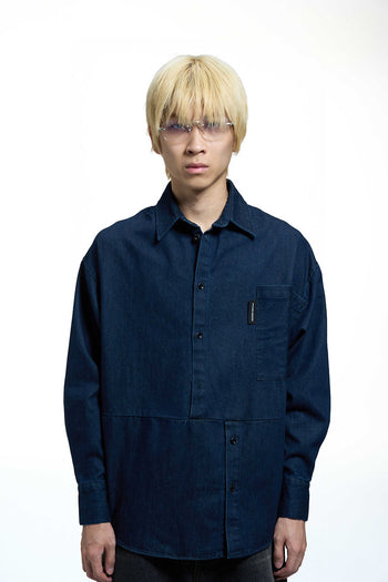 Double Back - Denim Twisted Shirt