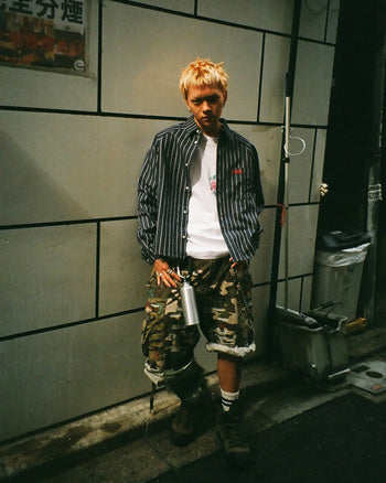 Against Lab - Denim Stripe L/S Shirt