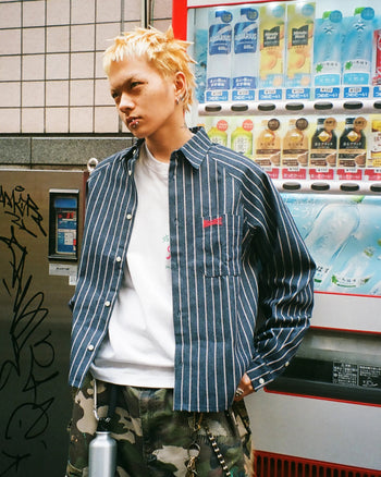 Against Lab - Denim Stripe L/S Shirt