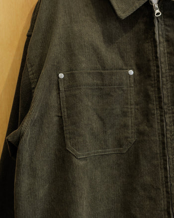 Vavues Rivet Pocket Corduroy Jacket