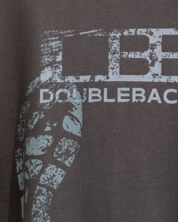 Double Back - Shoeprint Oversized Tee - Grey