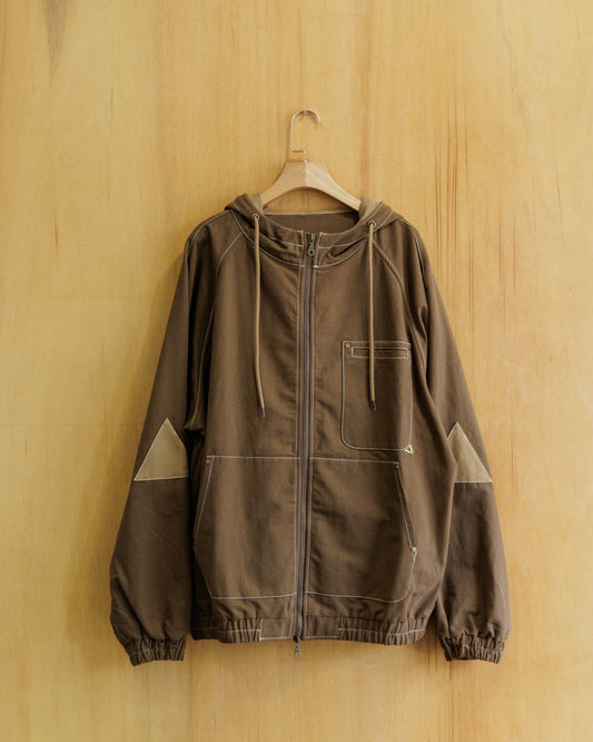 FTMD. Washed Canvas Hooded Jacket