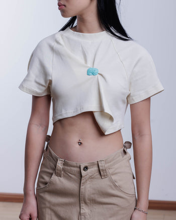 Double Back Chewing Gun Crop Top