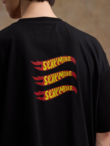 Unlimited Mote - Flame Wheel S/S Tee - Black