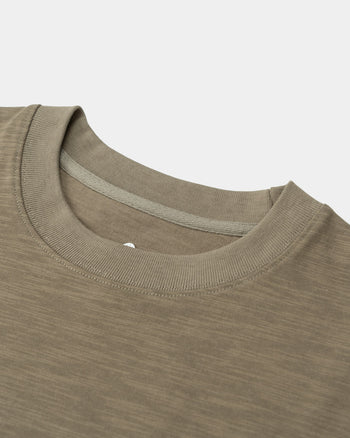 FTMD. Slub Cotton Tee -Khaki Brown