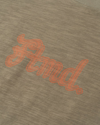 FTMD. Slub Cotton Tee -Khaki Brown