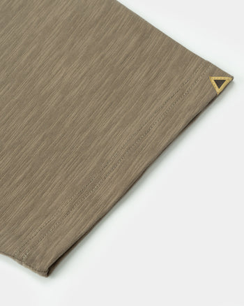 FTMD. Slub Cotton Tee -Khaki Brown