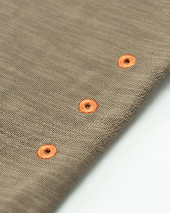 FTMD. Slub Cotton Tee -Khaki Brown
