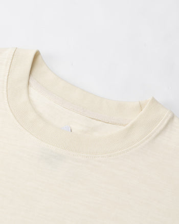 FTMD. Slub Cotton Tee -Cream