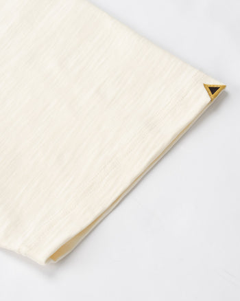 FTMD. Slub Cotton Tee -Cream