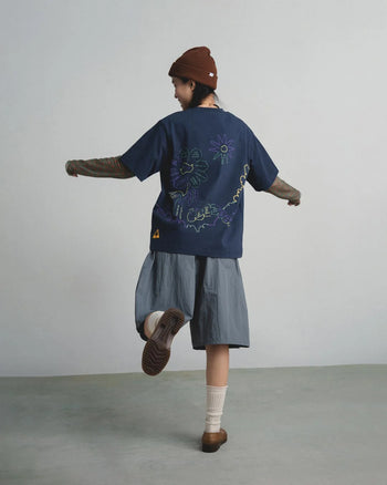 FTMD. Gardening Notes Heavyweight Tee - Navy