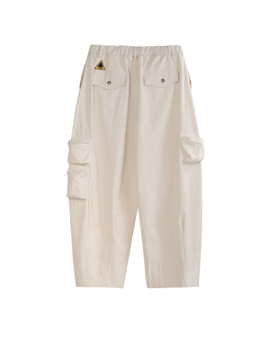 FTMD . Cargo Over Pants - Greige White