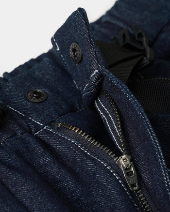 FTMD . Denim Cargo Over Pants - One Wash Denim