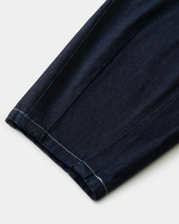 FTMD . Denim Cargo Over Pants - One Wash Denim