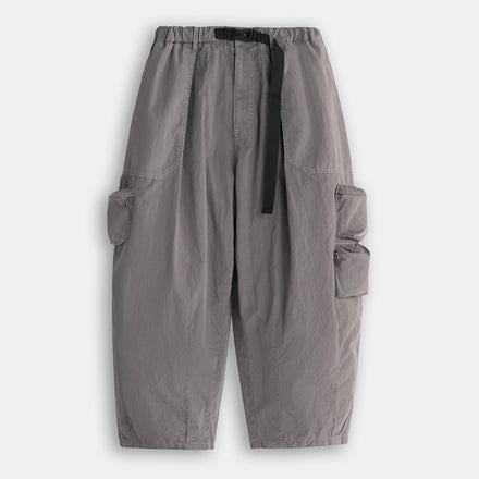 FTMD . Pigment Dyed Cargo Over Pants - Grey