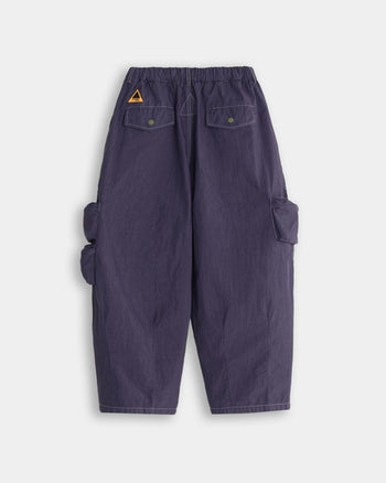 FTMD . Pigment Dyed Cargo Over Pants - Dark Purple