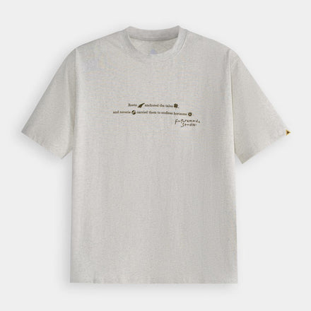 FTMD. Letter Tee - Melange Grey
