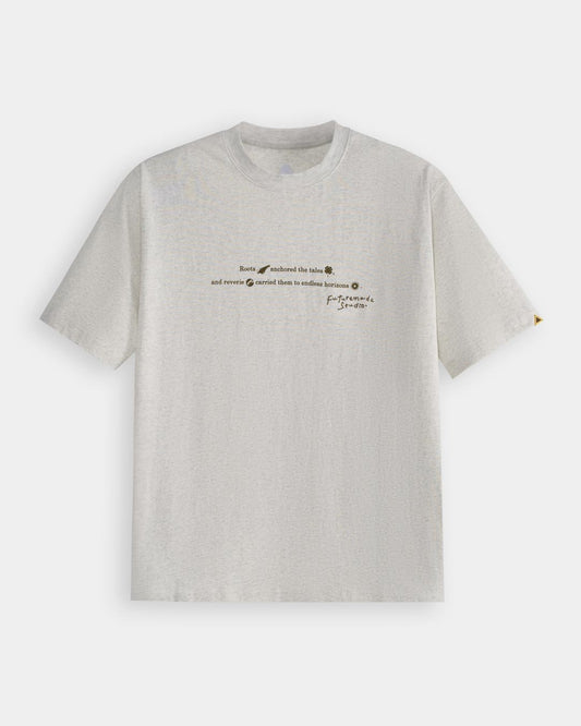 FTMD. Letter Tee - Melange Grey