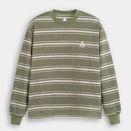 FTMD . Textured Stripe L/S Tee - Green