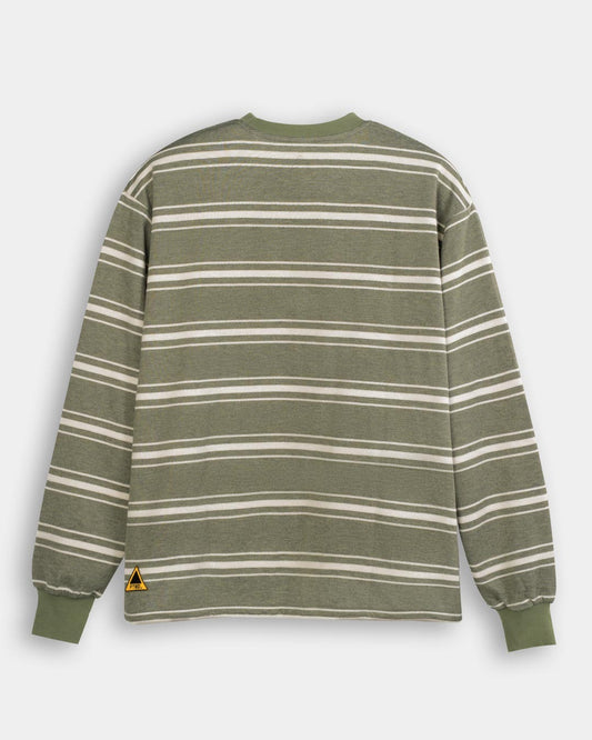 FTMD . Textured Stripe L/S Tee - Green