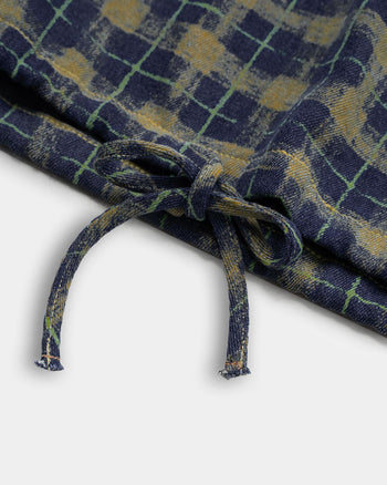 FTMD. Chequered L/S Pullover - Yellow Blue