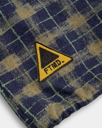FTMD. Chequered L/S Pullover - Yellow Blue