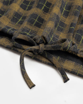 FTMD. Chequered L/S Pullover - Khaki Black