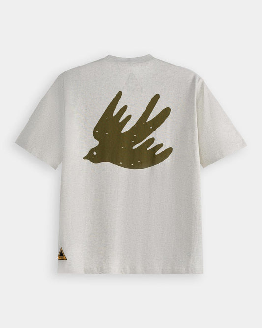 FTMD. Letter Tee - Melange Grey