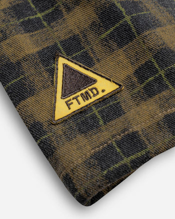 FTMD. Chequered L/S Pullover - Khaki Black