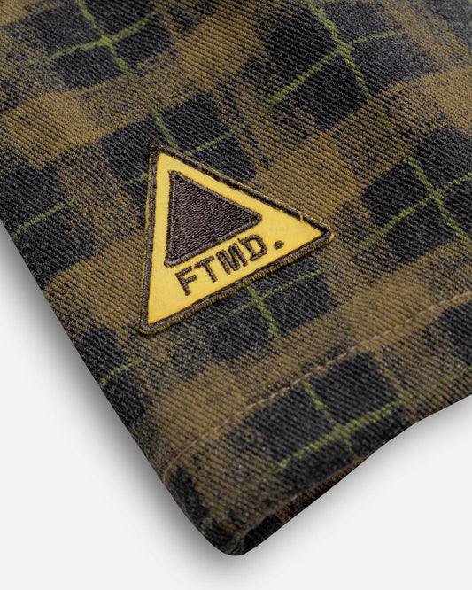 FTMD. Chequered L/S Pullover - Khaki Black